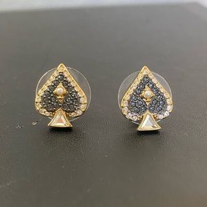 Swarovski spade earrings